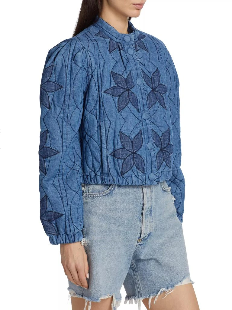 Free People Quinn Cropped Quilted Jacket 4