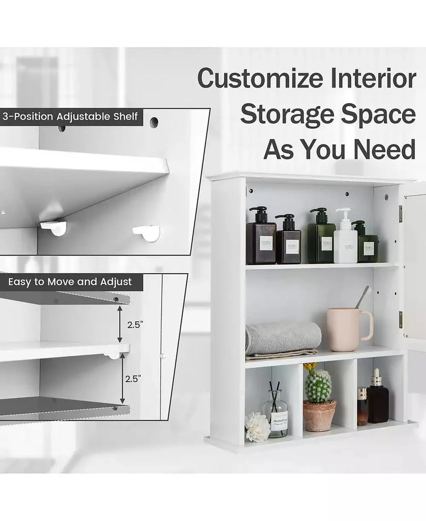 Volenca Wall Mounted and Mirrored Bathroom Cabinet 6