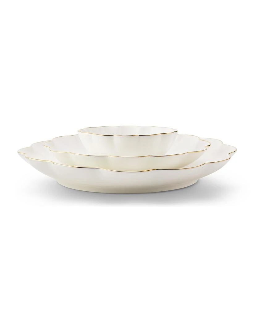 AERIN Scalloped Nesting Serving Dishes, Set of 3 2
