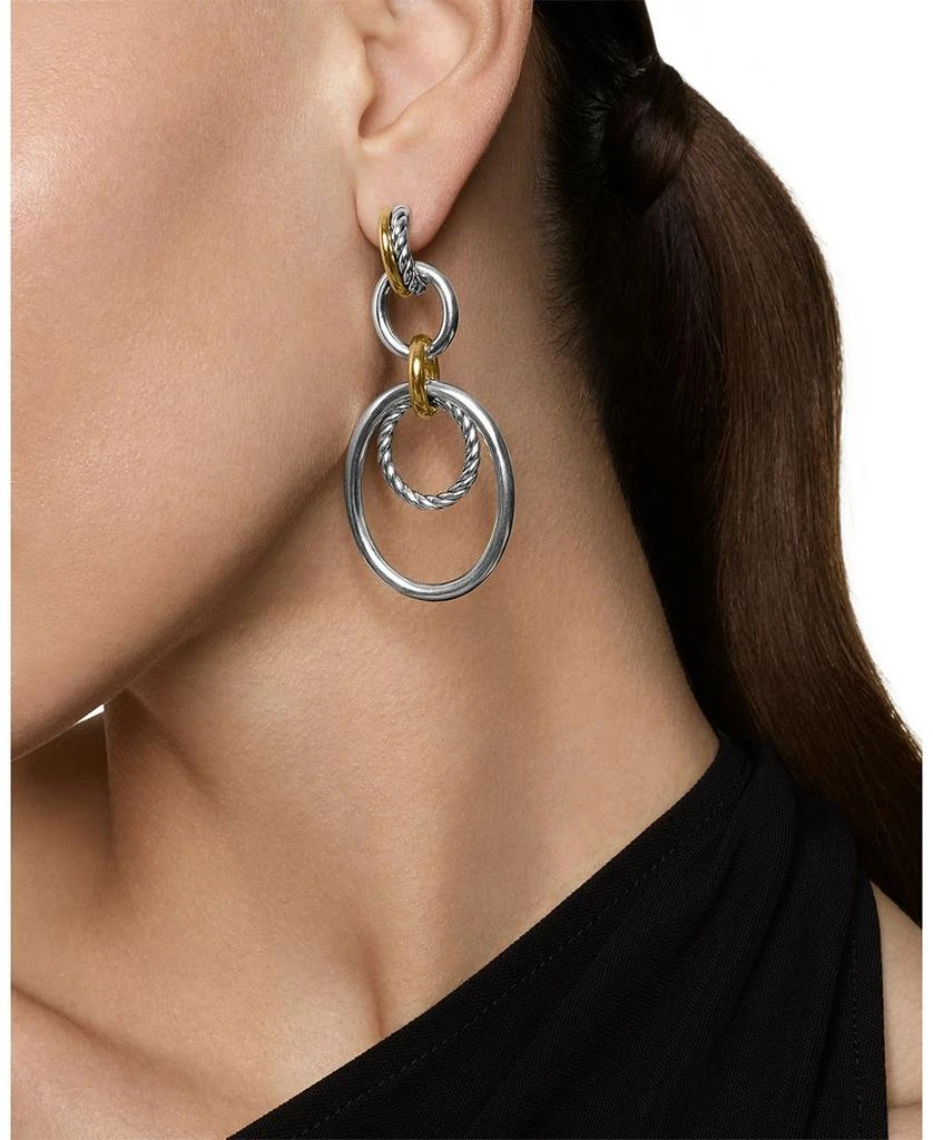 David Yurman DY Mercer® Mobile Drop Earrings in Sterling Silver with 18K Yellow Gold, 65.7mm 5