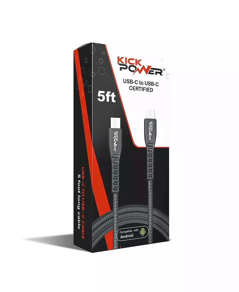 KickPower -USB-C to USB-C Cable (5ft length)