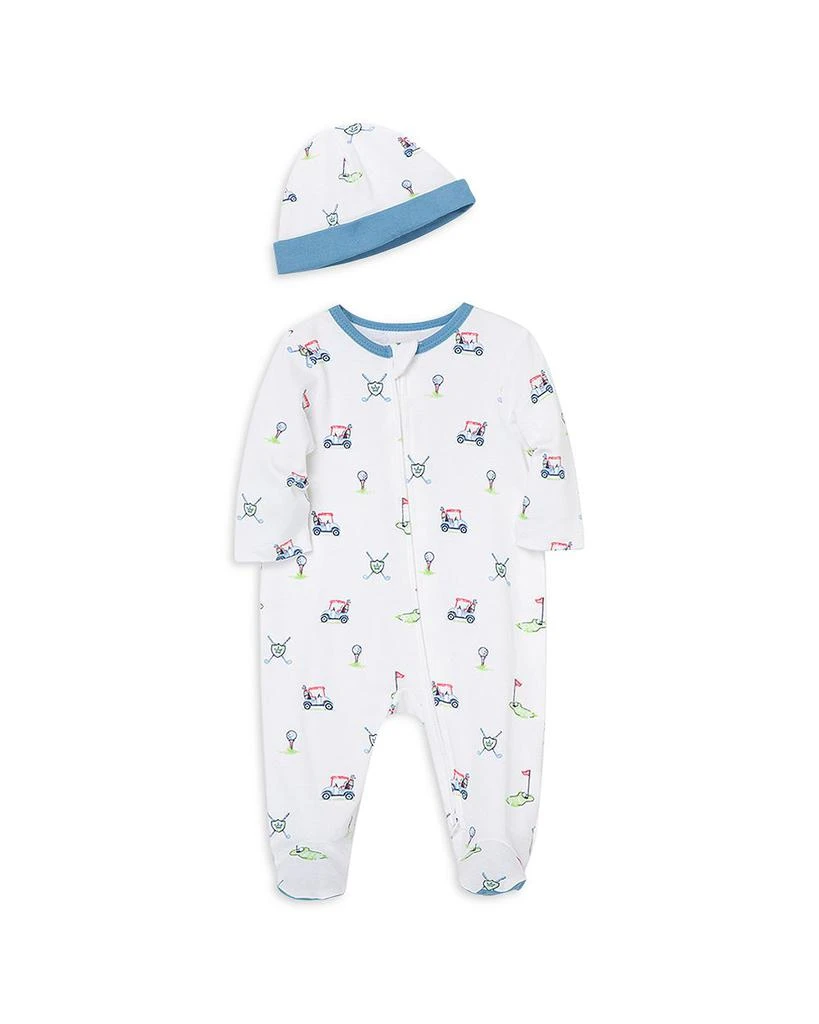 Little Me Boys' Cotton Golf Footie & Hat Set - Baby 1