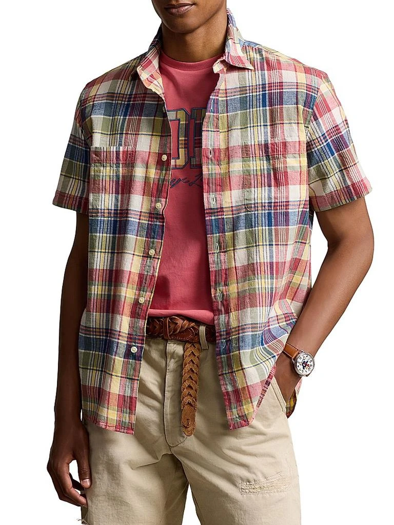 Ralph Lauren Madras Plaid Cotton Shirt 3