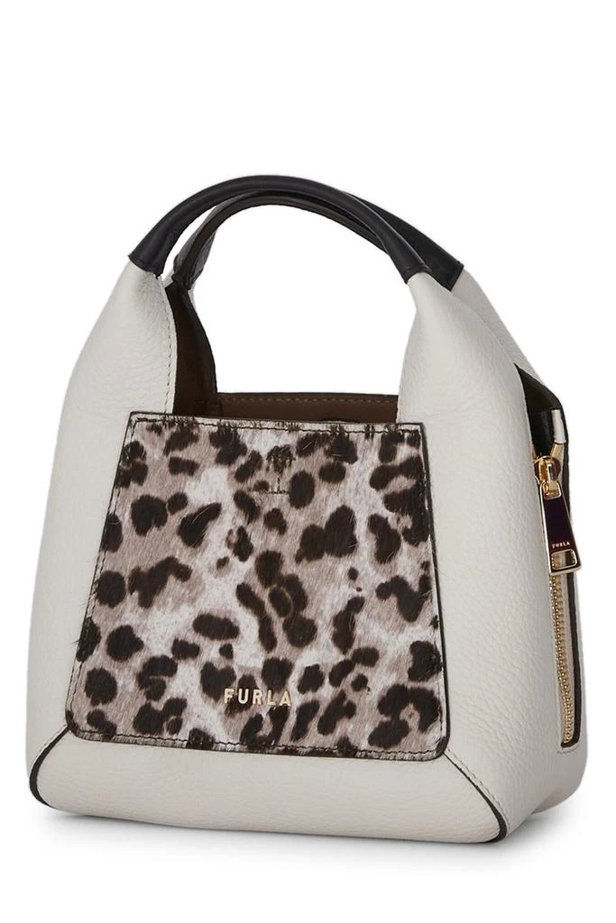 Furla Furla Logo Palque Leopard Printed Tote Bag 3