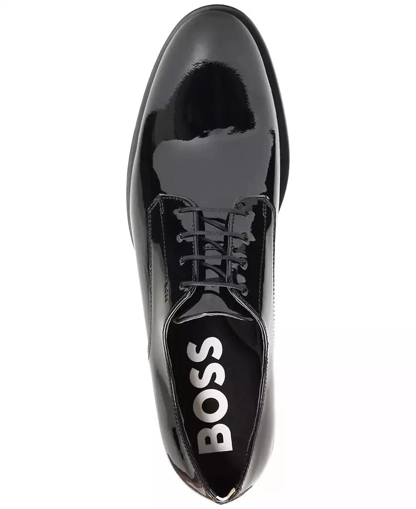 Hugo Boss Men's Patent Leather Colby Printed Derby Dress Shoe 2
