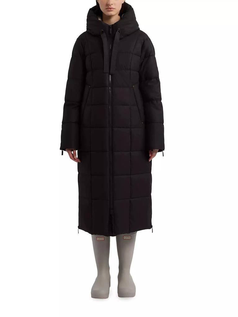 Hunter Ireland Hooded Zip-Up Puffer Coat 1