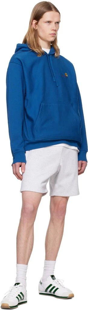 Carhartt WIP Blue American Script Hoodie 4