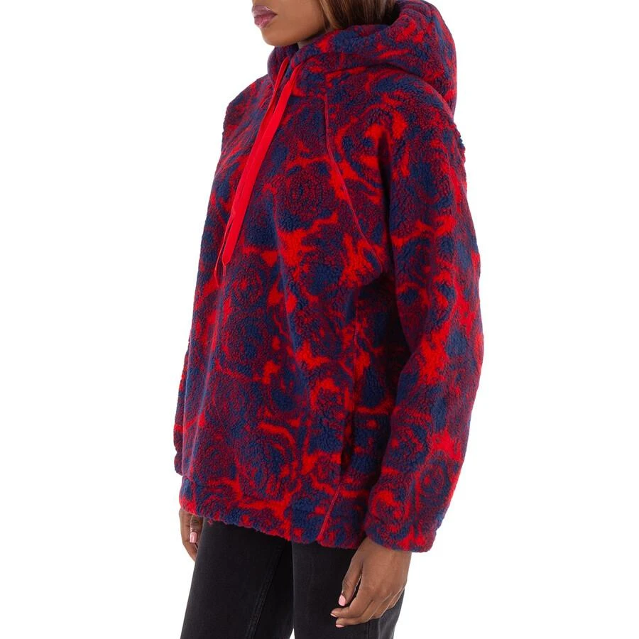 Burberry Floral Pattern Drawstring Hoodie 2