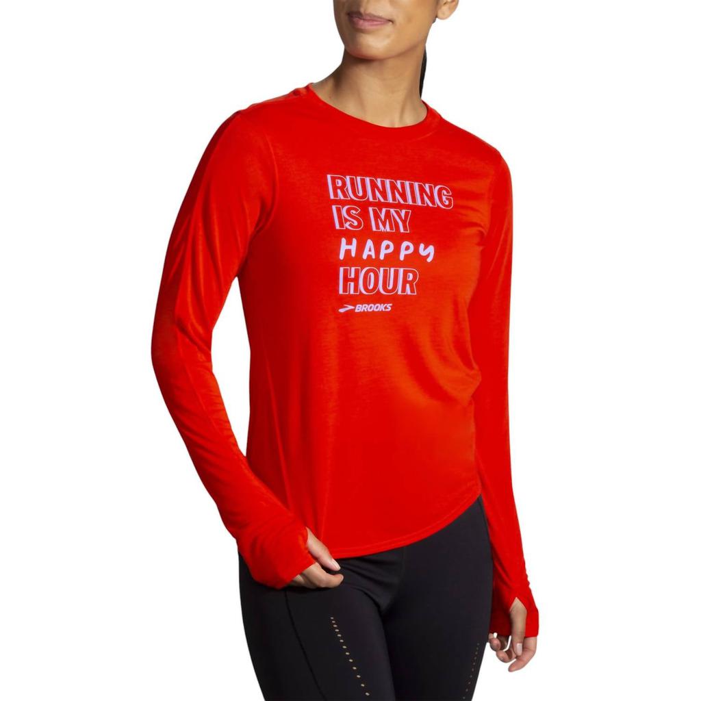 Brooks Brooks - WOMEN'S DISTANCE GRAPHIC LONG SLEEVE SHIRT