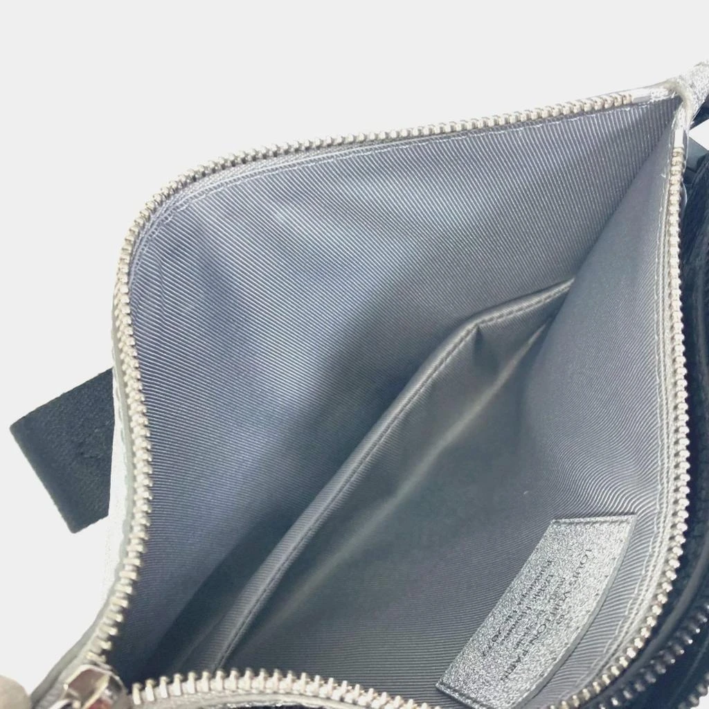 Louis Vuitton Louis Vuitton Silver Glitter Leather Damier In The Loop Trio Pouch Shoulder Bag 8