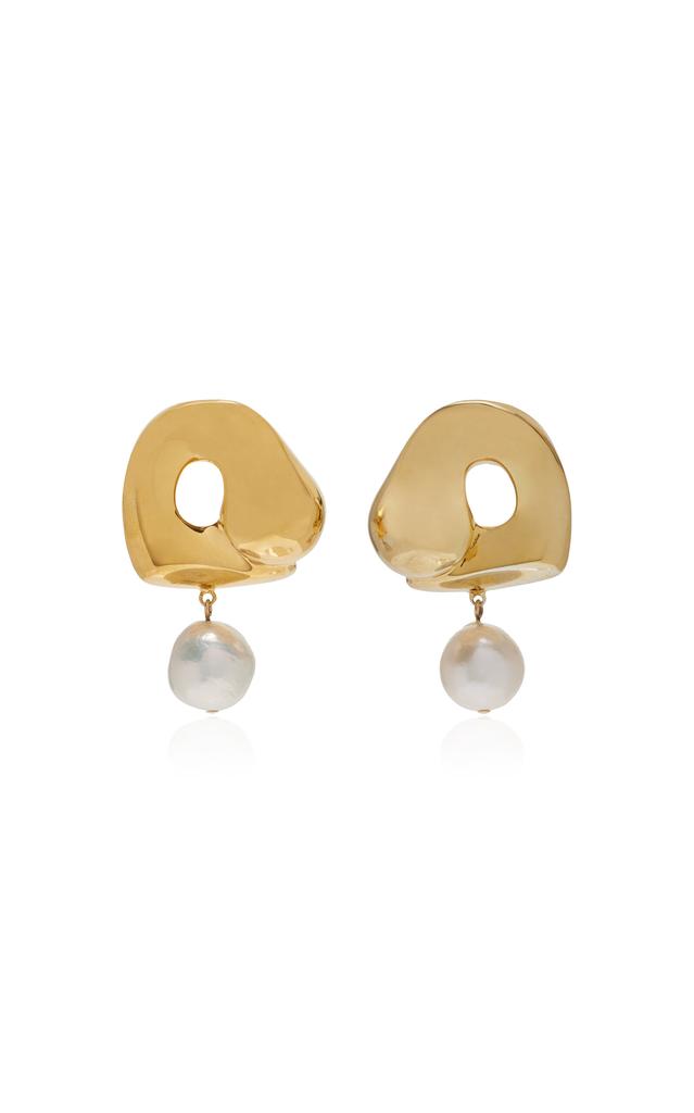 AGMES AGMES - Sandra Gold Vermeil Pearl Earrings - Gold - OS - Moda Operandi - Gifts For Her