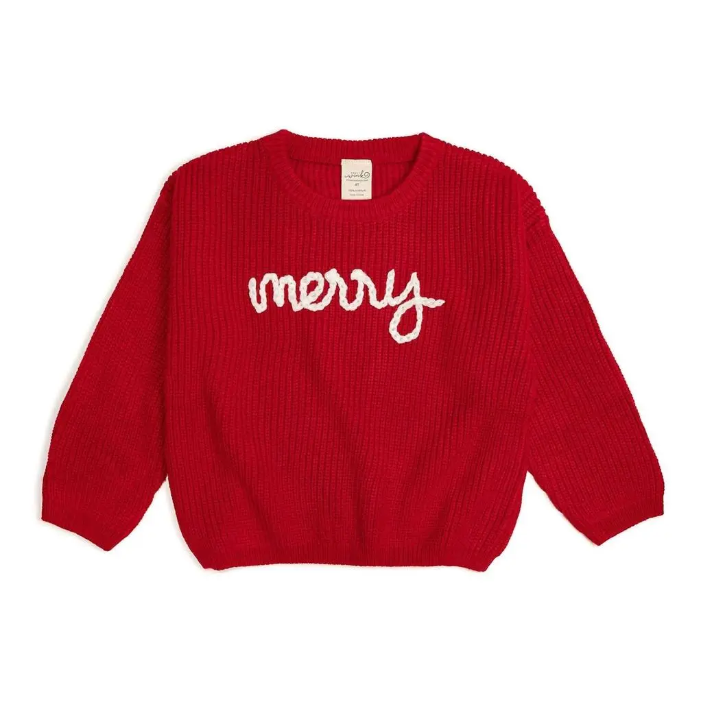 SWEET wink Sweet Wink - Kid's Merry Yarn Knit Sweater