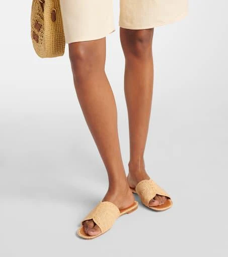 Clergerie Ineni raffia slides 4