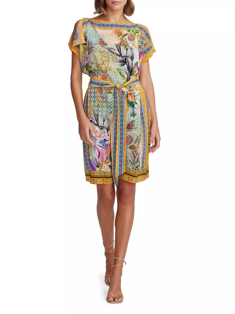 Robert Graham Kendall Baroque Floral Silk-Blend Minidress