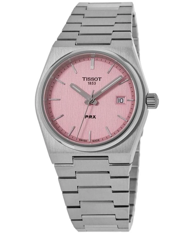 Tissot Tissot PRX 35mm Pink Dial Stainless Steel Women's Watch T137.210.11.331.00 1