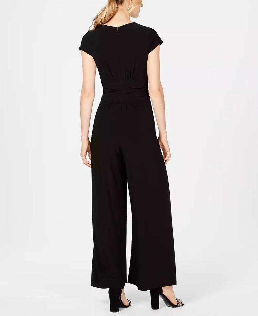 Vince Camuto Twist-Front Plunge Jumpsuit - Jumpsuits - Free