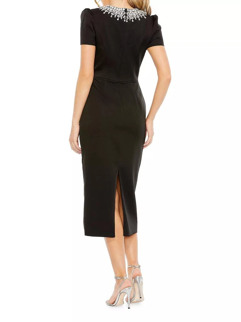 Mac Duggal Crystal-Embellished Sheath Midi-Dress 2