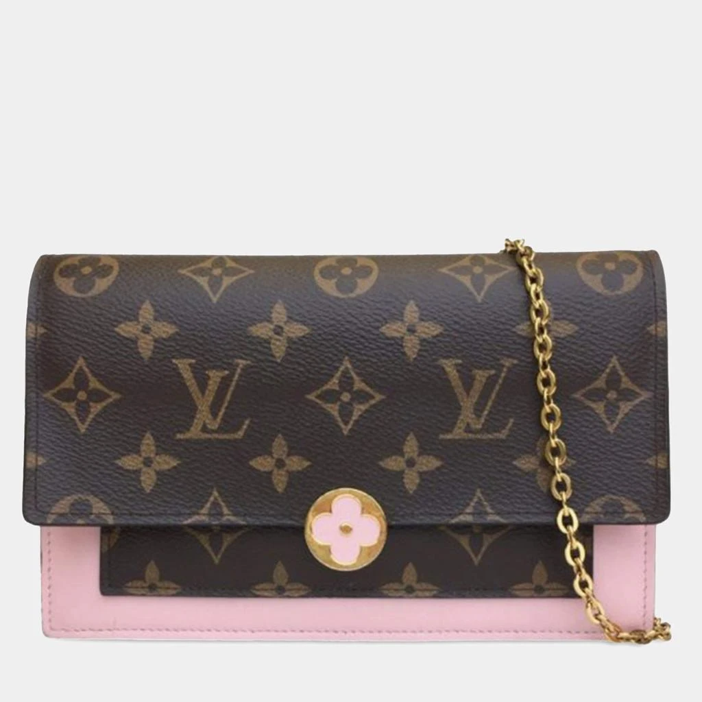 Louis Vuitton Louis Vuitton Monogram Flore Wallet On Chain 1