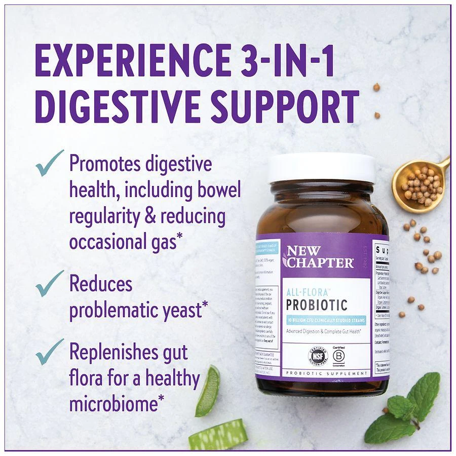 New Chapter Probiotic All-Flora, Vegan Capsules 6