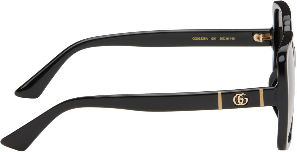 Gucci Black Lines Thin GG Temple Sunglasses 2