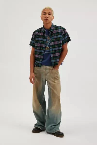 Urban Renewal Urban Renewal Remade Cropped Boxy Flannel Shirt 1