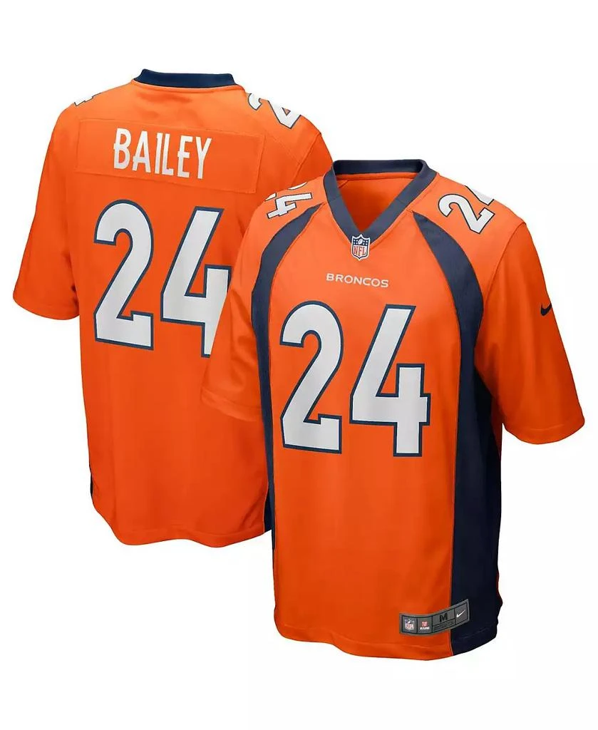 NIKE Men's Champ Bailey Orange Denver Broncos Game Retired Player Jersey 1