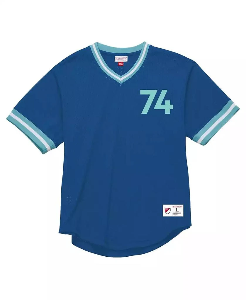 Mitchell & Ness Men's Blue Seattle Sounders FC Mesh Fashion Jersey 2