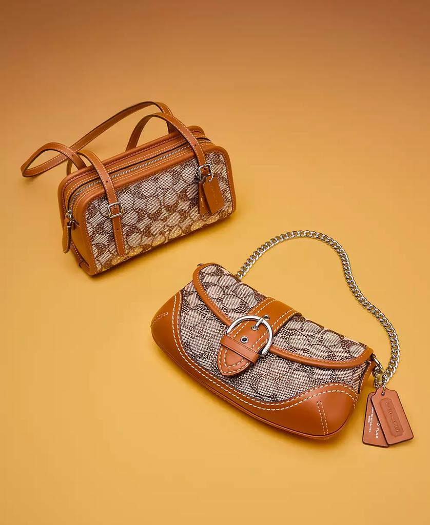 Coach Soho Small Crystal Signature Jacquard Shoulder Bag 25 - Free