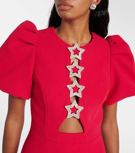 REBECCA VALLANCE Akari puff-sleeve minidress 4