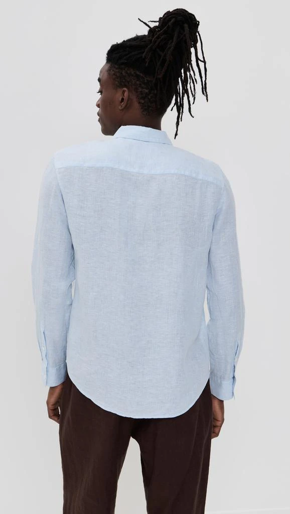Club Monaco Italian Linen Striped Shirt 2