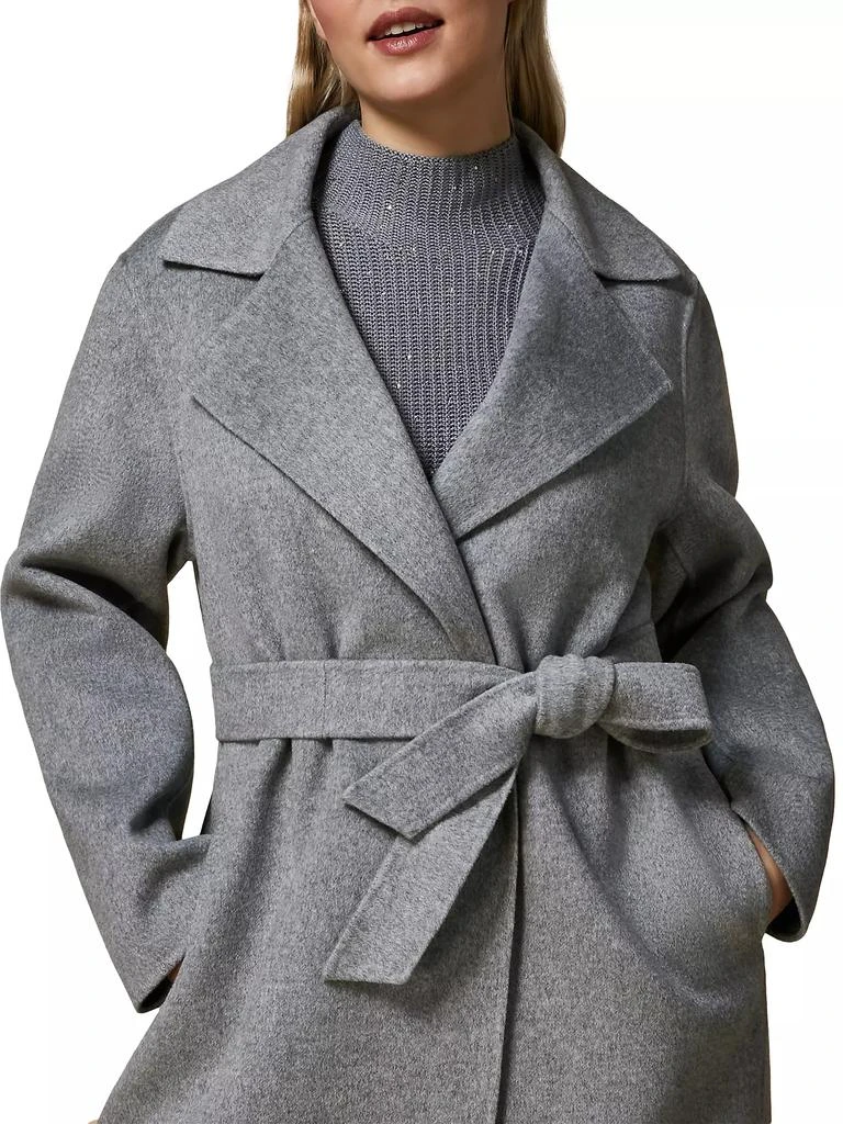 Marina Rinaldi Terra Wool Belted Coat 5