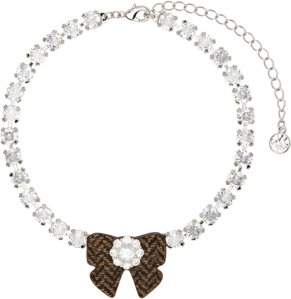 Shushu/Tong YVMIN Edition Fabric Bow Gemstone Necklace