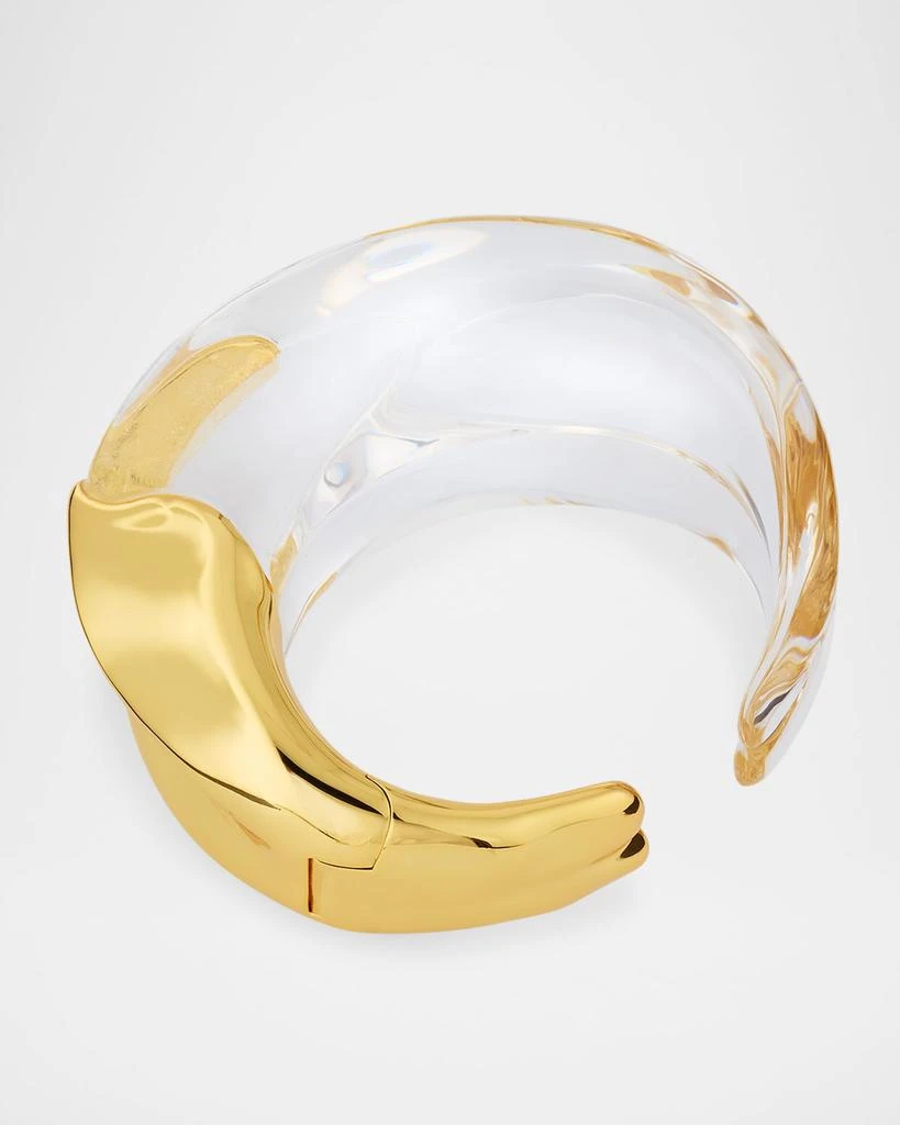 Alexis Bittar Liquid Lucite Wave Hinged Cuff 4