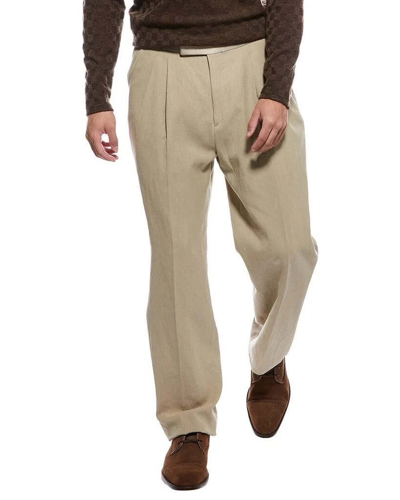 Todd Snyder Todd Snyder Relaxed Linen Tuxedo Trouser