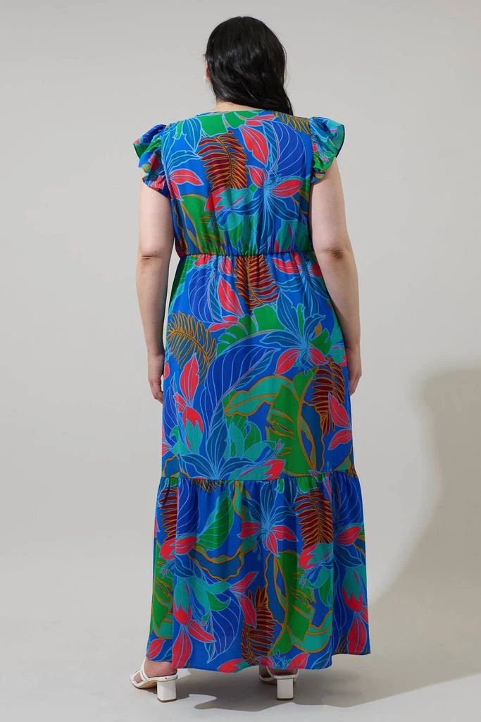 Sugarlips - Malton Tropical Evianna Button Down Flutter Maxi Dress Curve   On Sale Now with Up to 40% Off | Discover Exclusive Deals & Savings at  BeyondStyle  Authentic Sugarlips women >