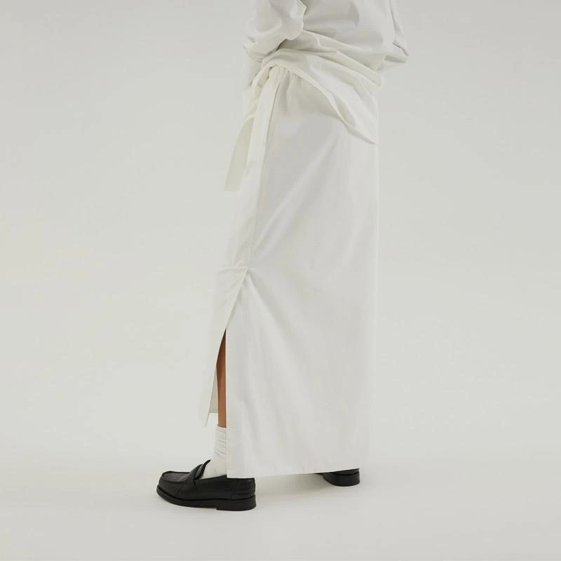 1989 STUDIO Long asymmetric skirt white 4