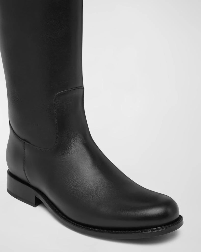 Versace Medusa Leather Riding Boots 3