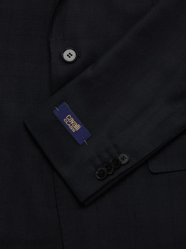 Cavalli Class by Roberto Cavalli Plaid Wool Slim-Fit Suit 3
