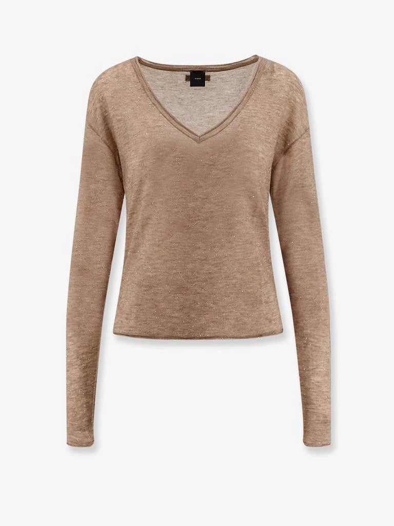 PINKO Salomone wool sweater with micro sequins 1