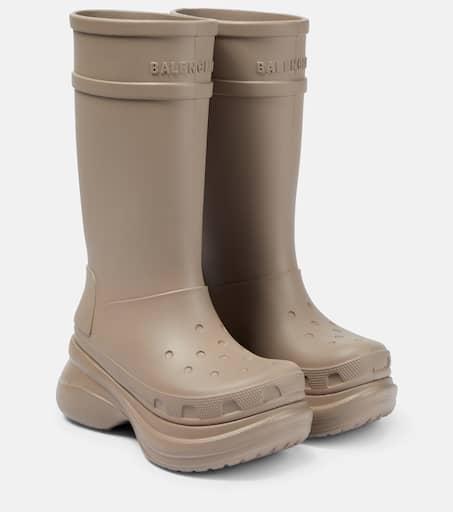Balenciaga x Crocs mid-calf boots