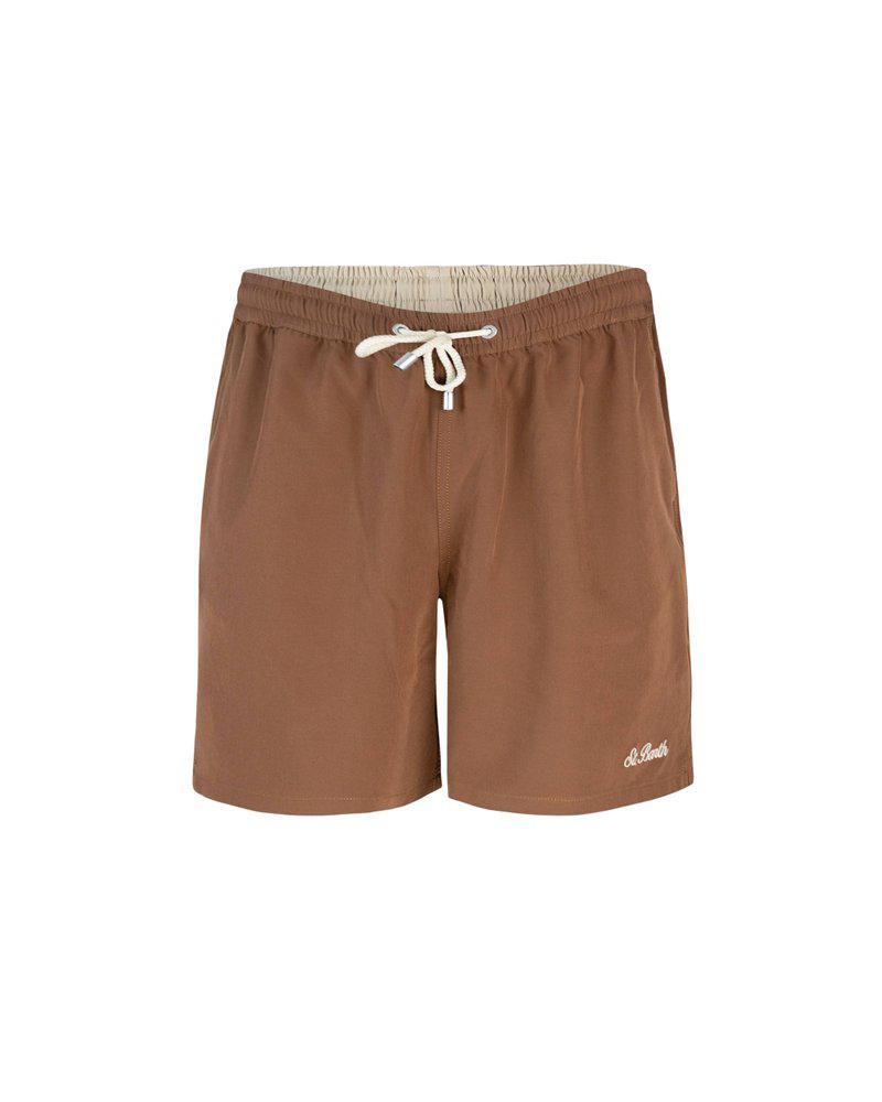 Mc2 Saint Barth Mc2 Saint Barth Logo Embroidered Comfort Drawstring Swim Shorts