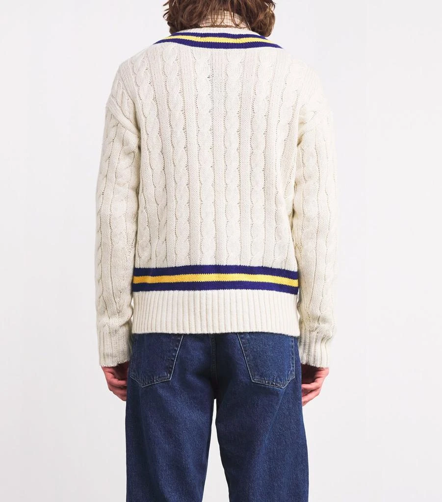 Ralph Lauren Cable-Knit Embroidered Sweater 4