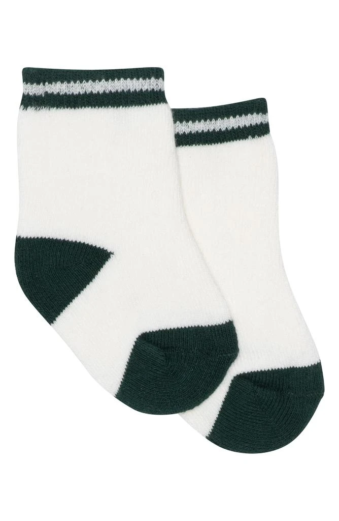 PL Baby by Petit Lem Festive Leaves Ruffle Bodysuit, Corduroy Pants, Socks 
Headband Set 5