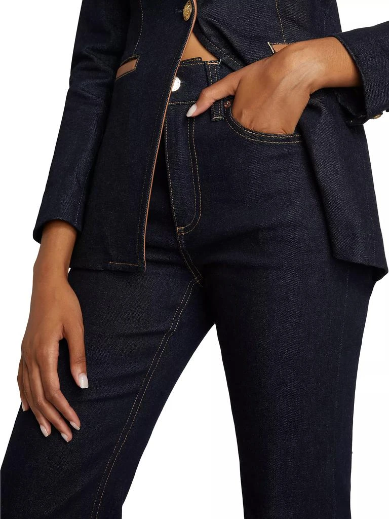 Alice + Olivia High-Rise Flared Jeans 6