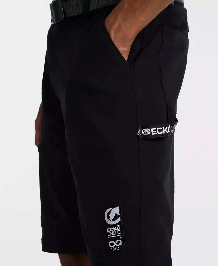 Ecko Unltd Men's Keep Tabs On Belted Cargo Shorts 3