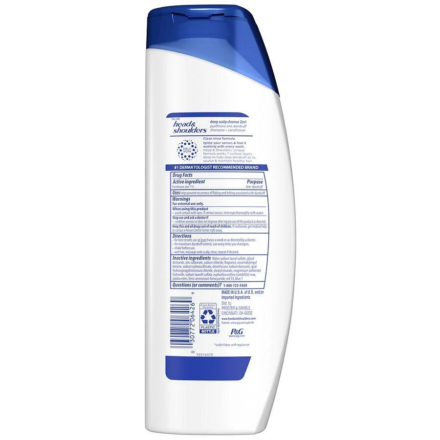 Head & Shoulders 2 in 1 Dandruff Shampoo and Conditioner, Anti-Dandruff Treatment Fresh Mint 3