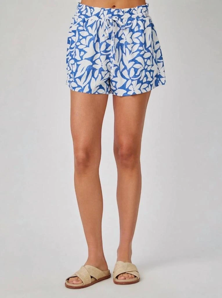 Bella Dahl Ruffle Edge Short In Stamped Floral Print 1