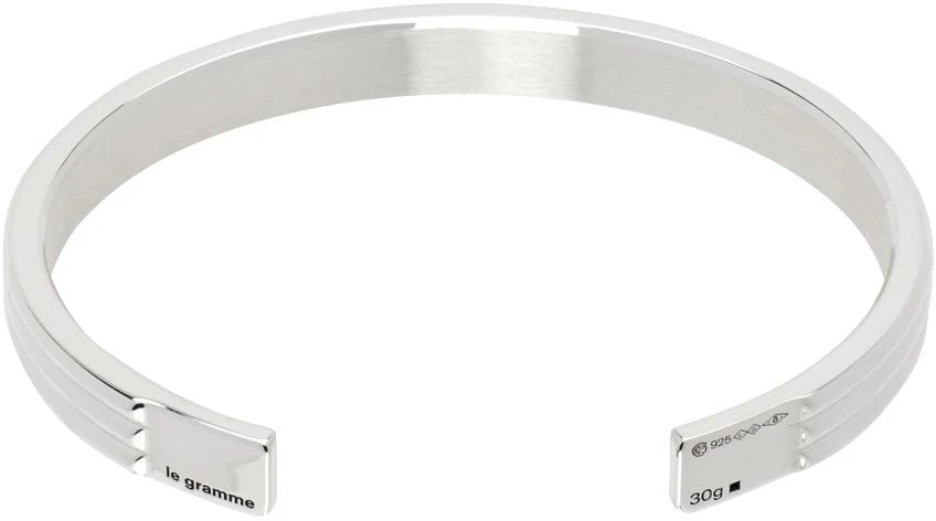 Le Gramme Silver Godron Ribbon 
Le 30g
 Bracelet 2