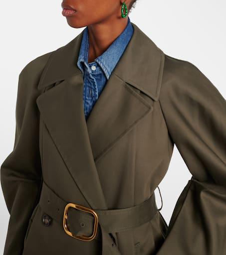 Loewe Belted cotton drill trench coat - Coats - Free Shipping