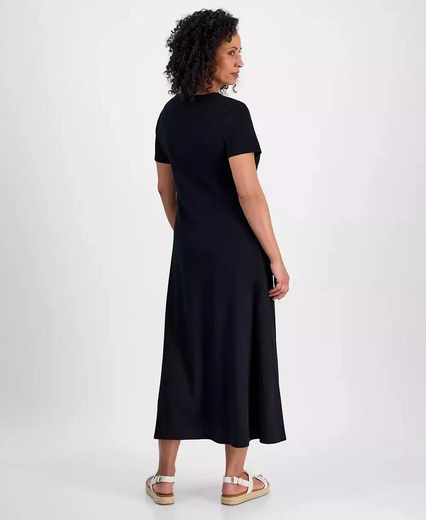 Women's Printed Short-Sleeve Knit Midi Dress, Exclusively at Macy's  On  Sale Now with Up to 83% Off | Discover Exclusive Deals & Savings at  BeyondStyle  Authentic Style & Co dress|women's